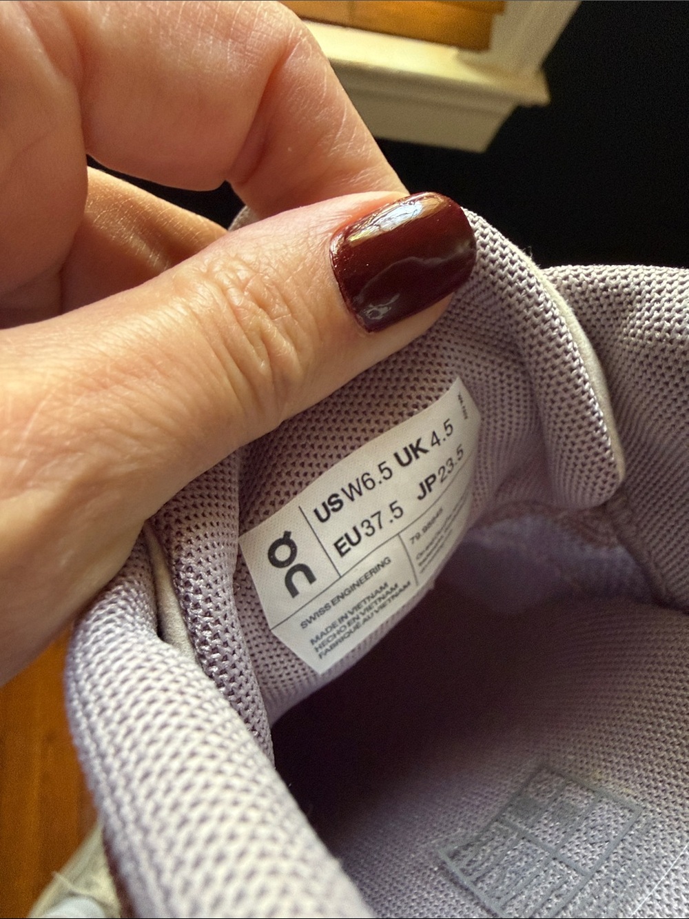 On Running Women's Cloudtec Trainer in Dusty Rose and White - Picture 5 of 5